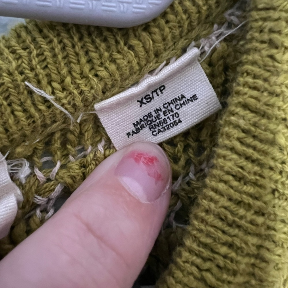 Anthropologie Moth honeycomb knit sweater in green - Picture 7 of 7